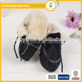 Zapatos de bebé al por mayor del hilado de algodón del cuero genuino de los zapatos al por mayor para el alibaba en español